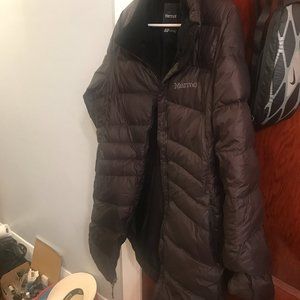 Warm Marmot black winter jacket size large